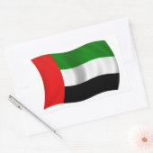 VIER Wave UAE Flag Rechteckiger Aufkleber (Umschlag)