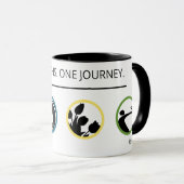 Vier Wege. Eine Reise. Tasse (VorderseiteRechts)