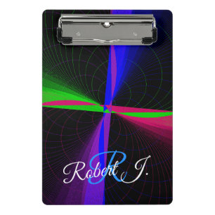 Vier-Wege-Geometrische-Welle Mini-Clipboard Mini Klemmbrett