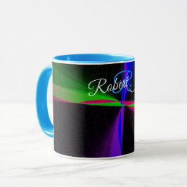Vier-Wege-Welle Geometrische Kaffeetasse