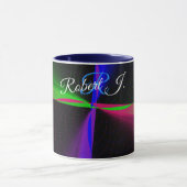 Vier-Wege-Welle Geometrische Kaffeetasse (Zentrum)
