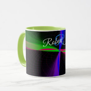 Vier-Wege-Welle Geometrische Kaffeetasse
