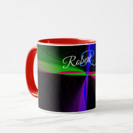 Vier-Wege-Welle Geometrische Kaffeetasse