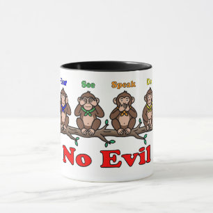 Vier Weise Affen Tasse