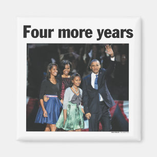Vier weiterer Jahreobama-Magnet Magnet