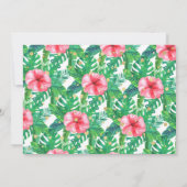 Vier Wilde Dinosaurier Mädchen 4. Geburtstag Foto Einladung (Rückseite)