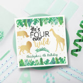 Vier Wilde Jungs 4. Geburtstag Serviette