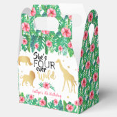 Vier Wilde Mädchen 4. Geburtstag Geschenkschachtel (Geöffnet)