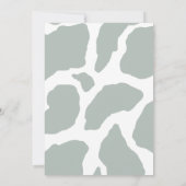 Vier wilde Safari 4. Party Einladung (Rückseite)