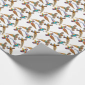 Vier wildes Fasan-Packpapier Geschenkpapier (Ecke)