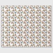 Vier wildes Fasan-Packpapier Geschenkpapier (Flach)