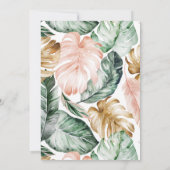 Vier Wildsafari Geburtstagsfeiertage Tiere Einladung (Rückseite)