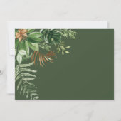 Vier Wildtiere 4. Geburtstag Foto Einladung (Rückseite)