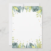 Vier Wildtiere im Party Safari Junge Geburtstag Einladung (Rückseite)