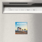 Vier Windmühlen in Mykonos Griechenland Radtour Magnet (In Situ (Geschirrspüler))