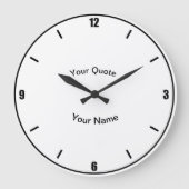 Vier Zahlen mit vertikalen Standardnummern Große Wanduhr (Vorderseite)