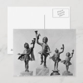 Vier Zahlen von Lar Postkarte (Vorne/Hinten)