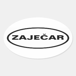 VIER Zaječar Ovaler Aufkleber