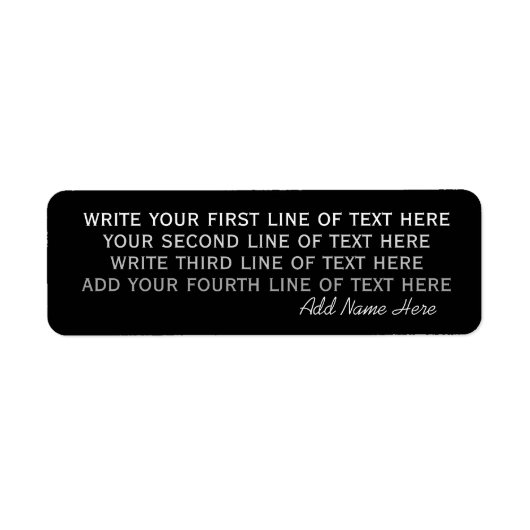 vier Zeilen bearbeitbarem Text auf einfachem schwa (Vorne)