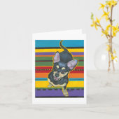 Vier Zimmer auf einer Serape Karte (Gelbe Blume)
