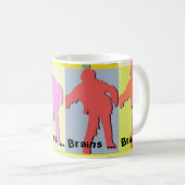 Vier Zombie-Art Kaffeetasse (VorderseiteRechts)
