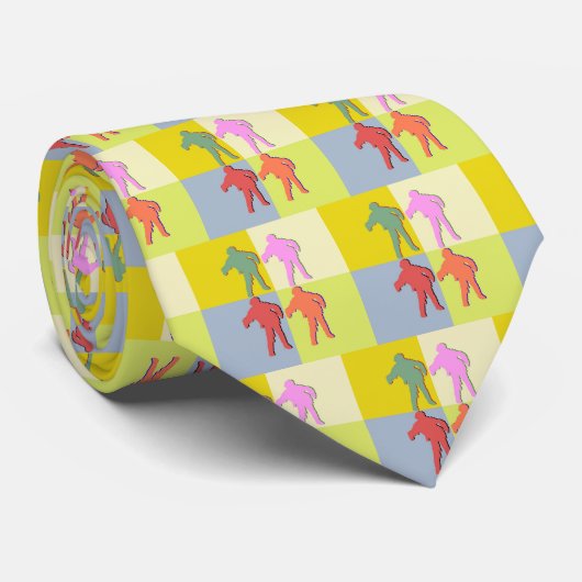 Vier Zombie-Art Krawatte (Gerollt)