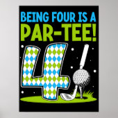 Vier zu sein ist ein Par-T-Shirt! Poster (Vorne)