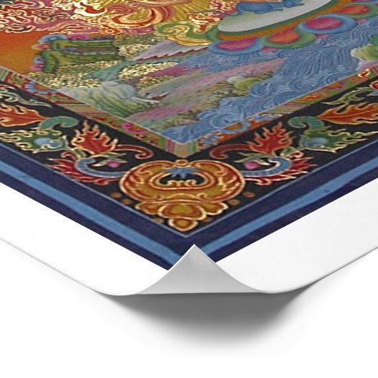 Vierartiges Ganesh-Poster Poster (Ecke)