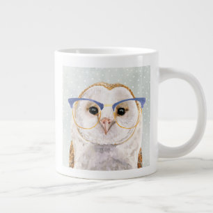 Vieräugiger Förster Weise Eule Jumbo-Tasse