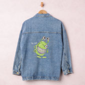 vieräugiges grünes Alien-Monster Jeansjacke (Hangar)