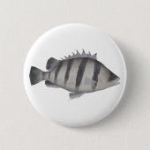 Vierbärtiger Tigerfisch Button (Vorderseite)