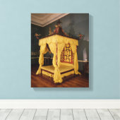 Vierbettzimmer im chinesischen Stil, 1750er Jahre Leinwanddruck (Insitu (Holzboden))