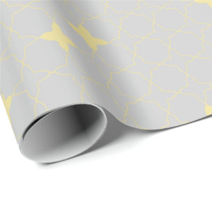 Vierblatt-Geometrisches Muster Geschenkpapier