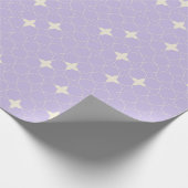 Vierblatt Geometrisches Muster Geschenkpapier (Ecke)