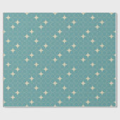 Vierblatt Geometrisches Muster Geschenkpapier (Flach)
