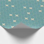 Vierblatt Geometrisches Muster Geschenkpapier (Ecke)