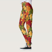 Vierblatt in Herbstfarben Leggings (Links)