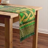 Vierblatt Lucky Clover Kleeblatt Ornament Kurzer Tischläufer (Beispiel)