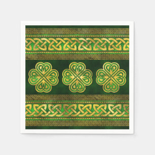 Vierblatt Lucky Clover Kleeblatt Ornament Serviette