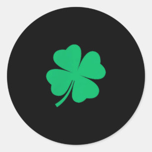 Vierblattklee-Tasche irischer Shamrock St. Patrick Runder Aufkleber