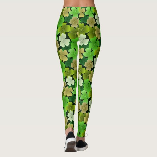 vierblättrig grün leggings (Rückseite)