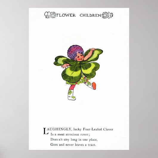 Vierblättrige Klee Poster (Vorne)
