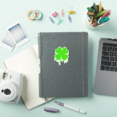 Vierblättriges Kleeblatt Aufkleber (iPad Hülle)