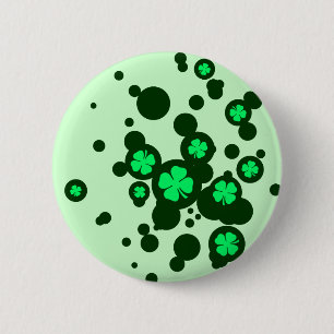 vierblättriges Kleeblatt : Blasen : Button