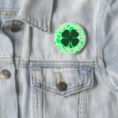 vierblättriges Kleeblatt : Blasen : Button (Beispiel)