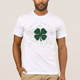 vierblättriges Kleeblatt. Blasen. T-Shirt