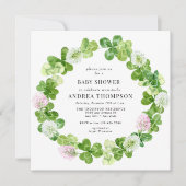 vierblättriges Kleeblatt | Blätter für Kleeblatt | Einladung (Vorderseite)