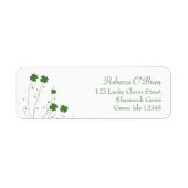 vierblättriges Kleeblatt Brautparty Rücksendeadres (Vorne)