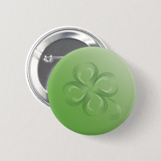 vierblättriges Kleeblatt Button (Vorne & Hinten)