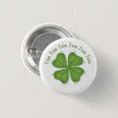 vierblättriges Kleeblatt Button (Vorne & Hinten)